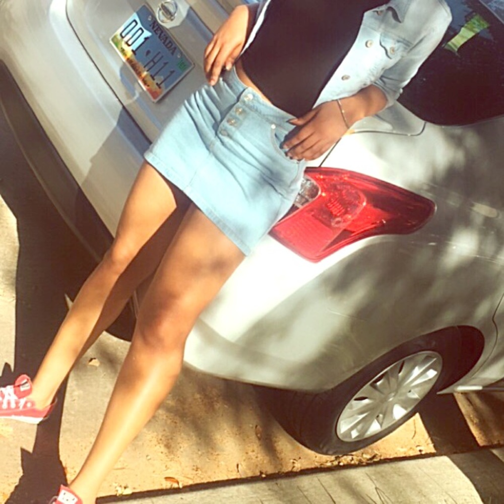 Denim Mini Skirt